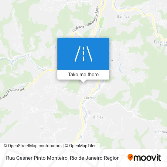Rua Gesner Pinto Monteiro map