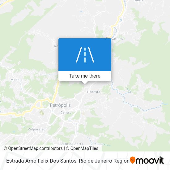 Estrada Arno Felix Dos Santos map
