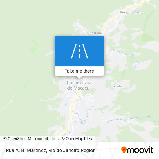 Rua A. B. Martinez map