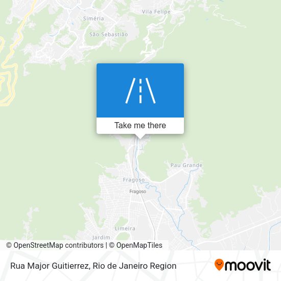 Rua Major Guitierrez map