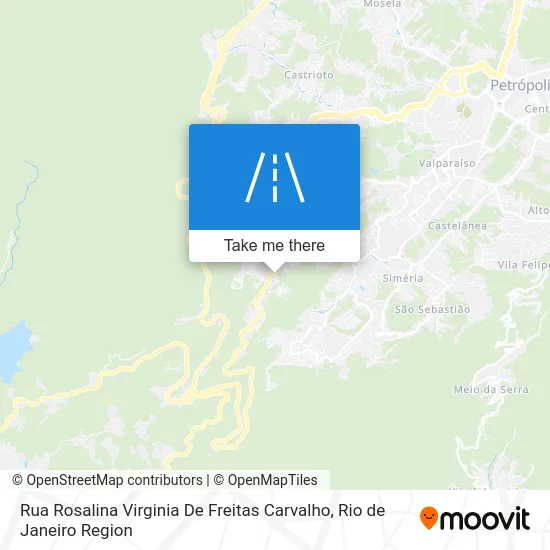 Rua Rosalina Virginia De Freitas Carvalho map