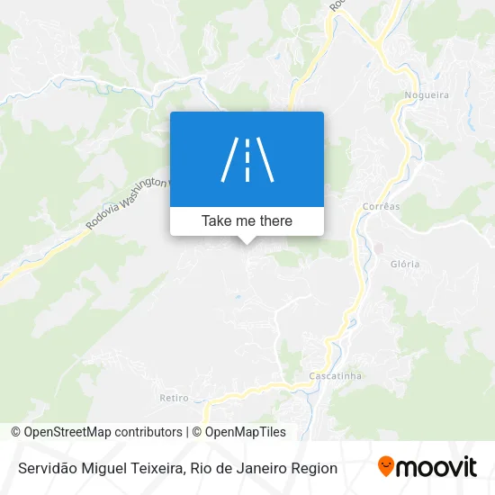 Servidão Miguel Teixeira map