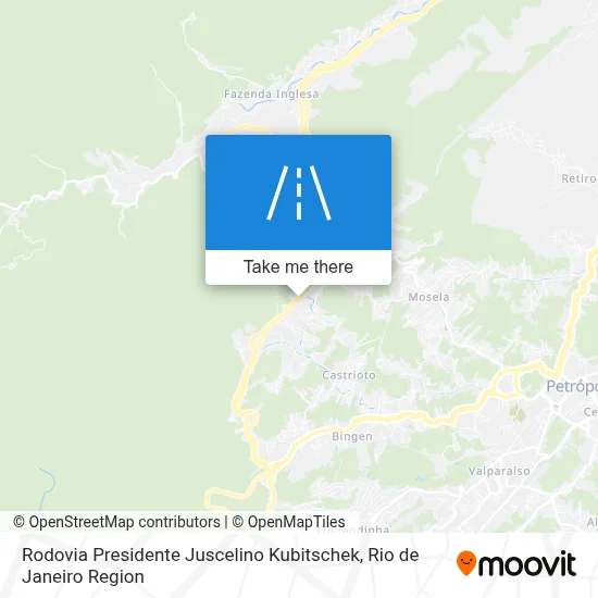 Rodovia Presidente Juscelino Kubitschek map