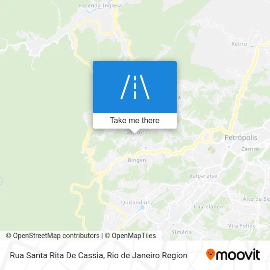 Rua Santa Rita De Cassia map