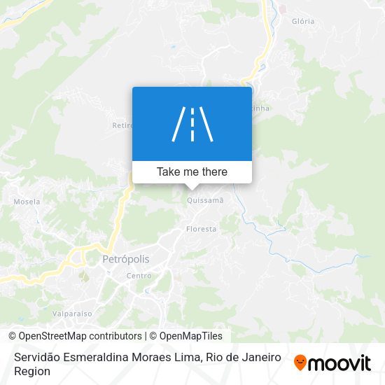 Servidão Esmeraldina Moraes Lima map