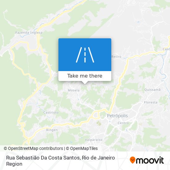 Mapa Rua Sebastião Da Costa Santos