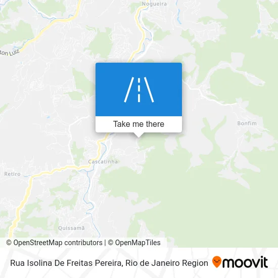 Rua Isolina De Freitas Pereira map