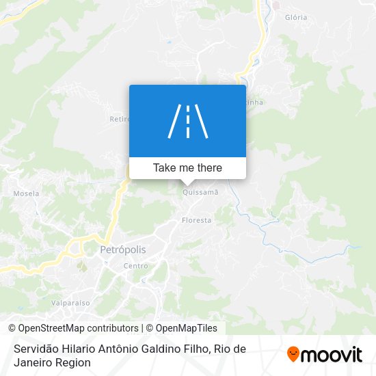 Servidão Hilario Antônio Galdino Filho map