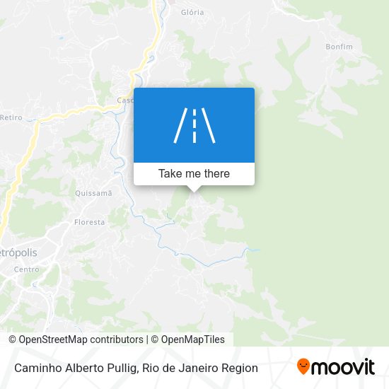Caminho Alberto Pullig map