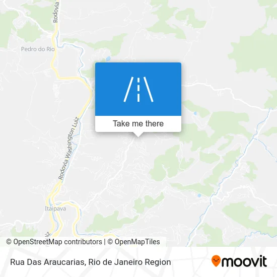 Rua Das Araucarias map