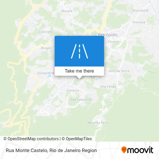 Rua Monte Castelo map