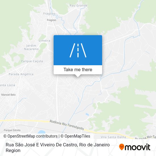 Rua São José E Viveiro De Castro map