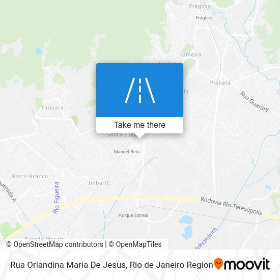 Rua Orlandina Maria De Jesus map