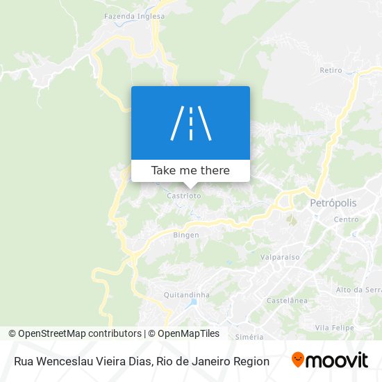 Mapa Rua Wenceslau Vieira Dias