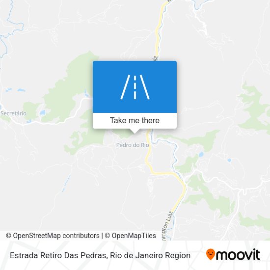 Estrada Retiro Das Pedras map