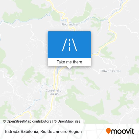 Estrada Babilonia map