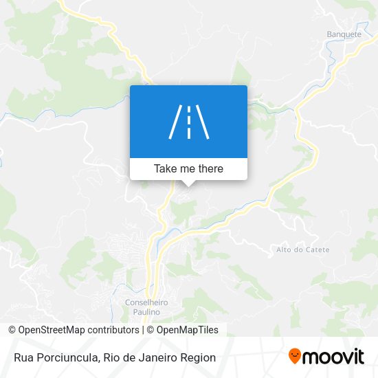 Rua Porciuncula map