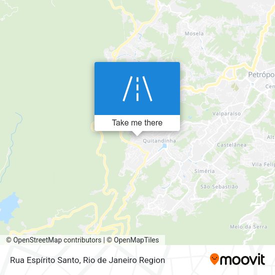Rua Espírito Santo map