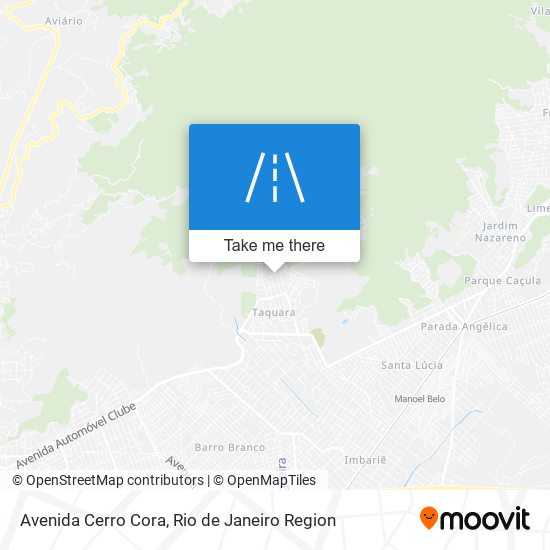 Mapa Avenida Cerro Cora