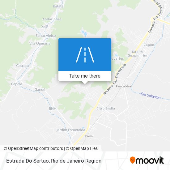 Estrada Do Sertao map