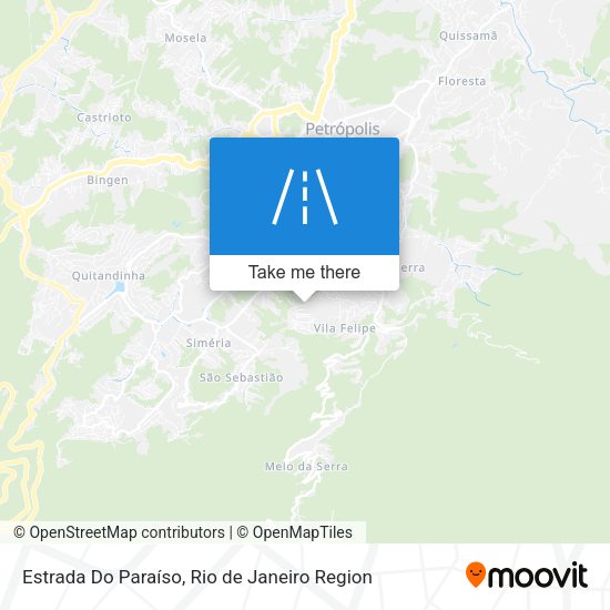 Estrada Do Paraíso map