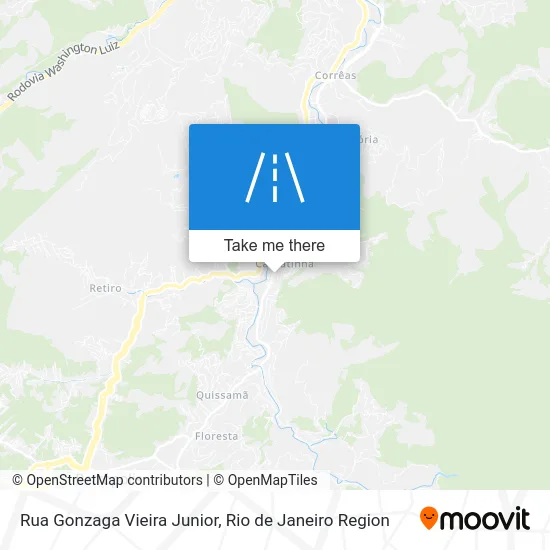 Rua Gonzaga Vieira Junior map