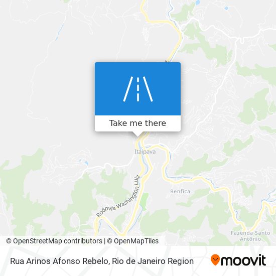 Mapa Rua Arinos Afonso Rebelo