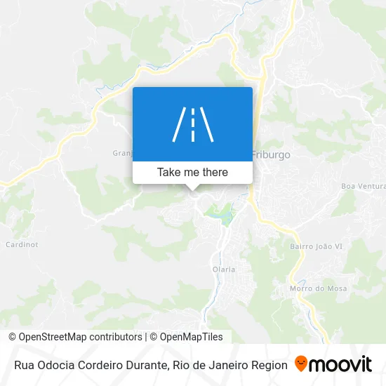 Rua Odocia Cordeiro Durante map