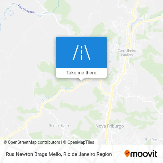 Rua Newton Braga Mello map