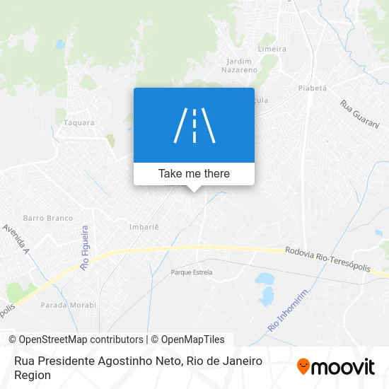 Rua Presidente Agostinho Neto map