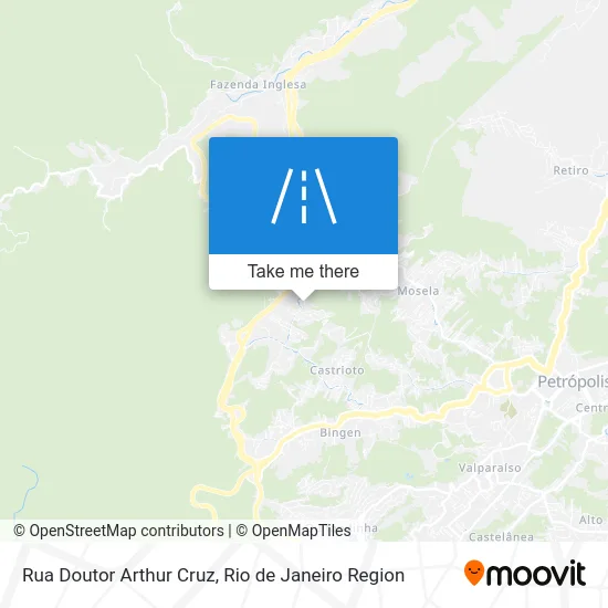 Rua Doutor Arthur Cruz map