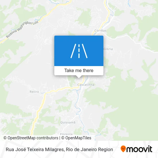 Rua José Teixeira Milagres map