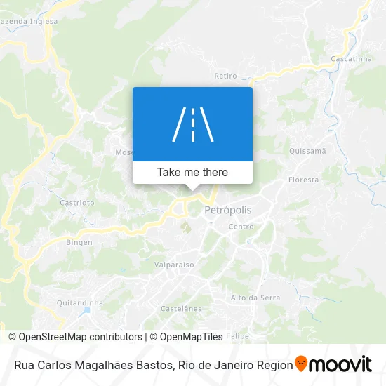 Rua Carlos Magalhães Bastos map