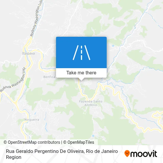 Rua Geraldo Pergentino De Oliveira map