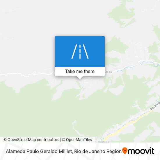 Mapa Alameda Paulo Geraldo Milliet