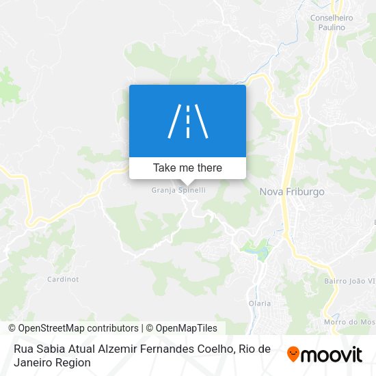Rua Sabia Atual Alzemir Fernandes Coelho map