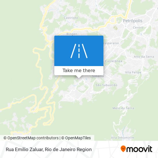 Rua Emilio Zaluar map