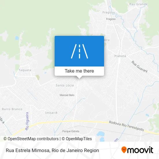Rua Estrela Mimosa map