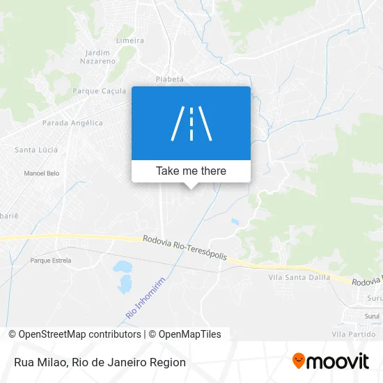 Rua Milao map