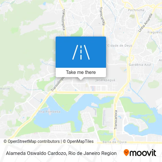 Alameda Oswaldo Cardozo map