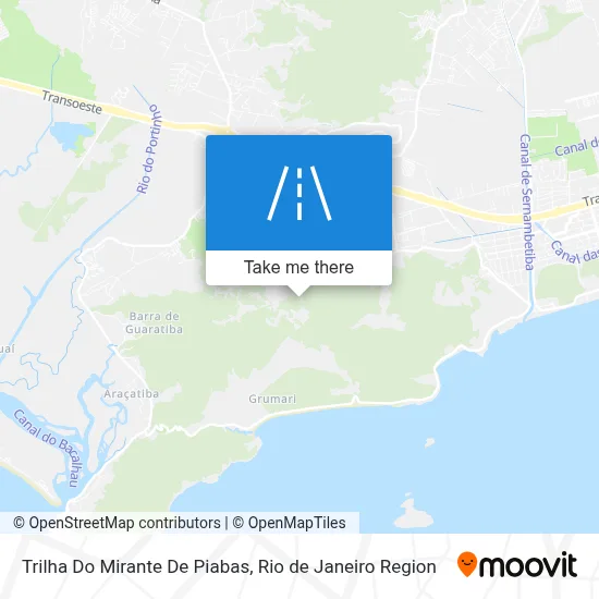 Trilha Do Mirante De Piabas map