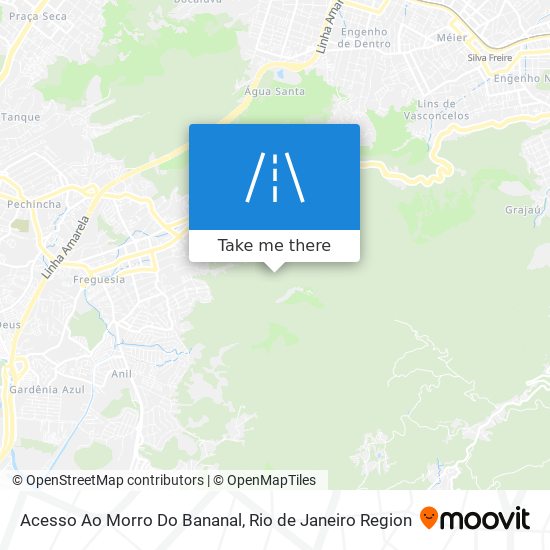 Acesso Ao Morro Do Bananal map