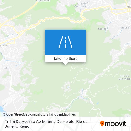 Trilha De Acesso Ao Mirante Do Herald map