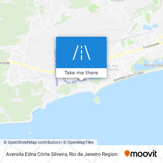 Mapa Avenida Edna Côrte Silveira