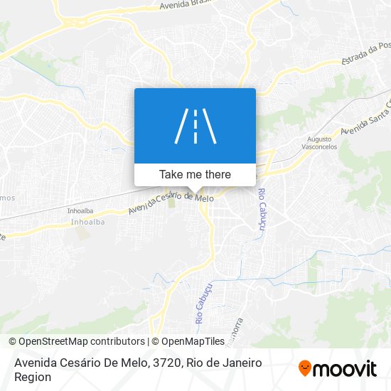 Mapa Avenida Cesário De Melo, 3720