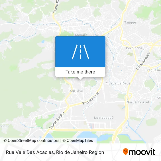 Rua Vale Das Acacias map