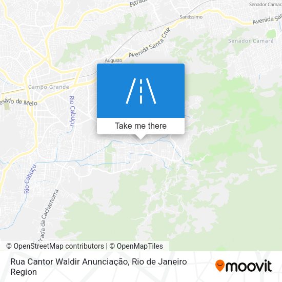 Rua Cantor Waldir Anunciação map