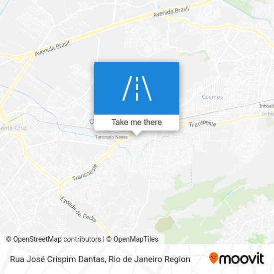Rua José Crispim Dantas map