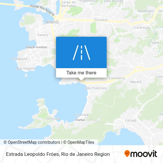 Estrada Leopoldo Fróes map