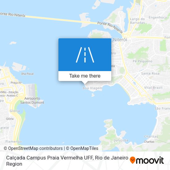 Calçada Campus Praia Vermelha UFF map
